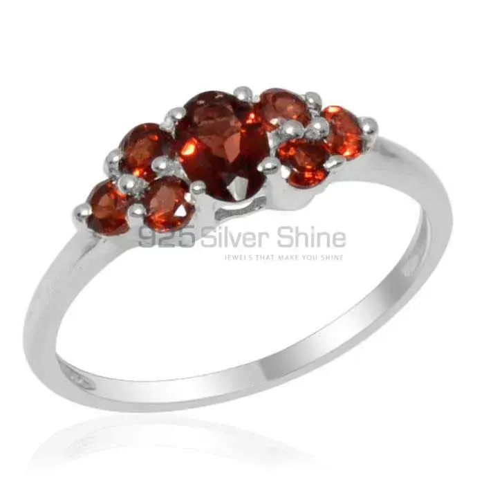Genuine Garnet Gemstone Rings In Solid 925 Silver 925SR1769
