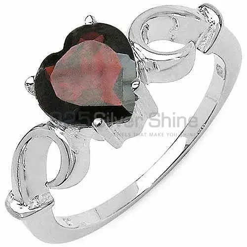 Sterling Silver Garnet Gemstone Anniversary Rings 925SR3188