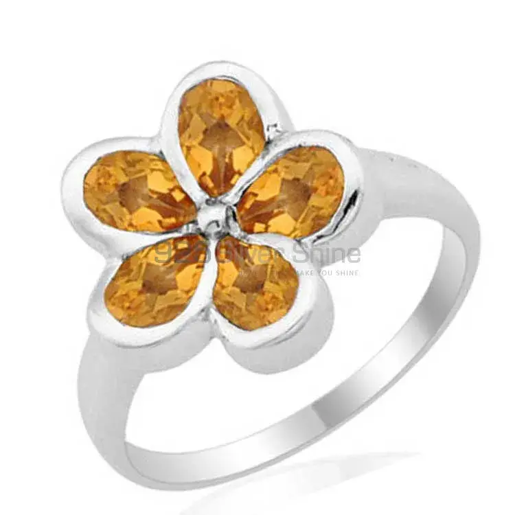 Genuine Citrine Gemstone Rings In 925 Sterling Silver Jewelry 925SR1799_0