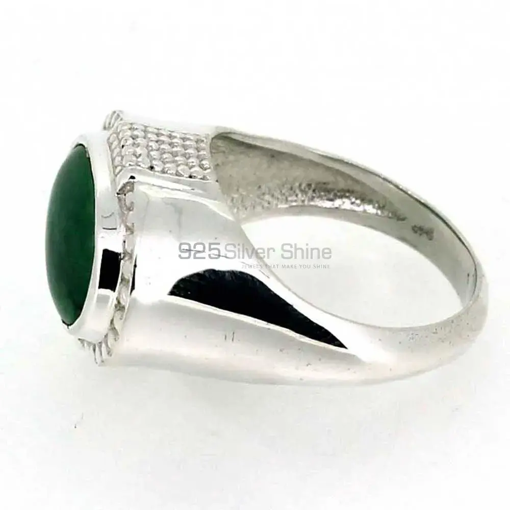 Genuine Green Onyx Gemstone Ring In Sterling Silver 925SR042-3_0