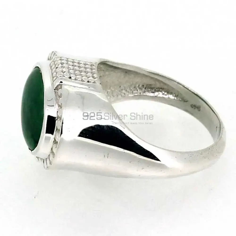 Genuine Green Onyx Gemstone Ring In Sterling Silver 925SR042-3_1