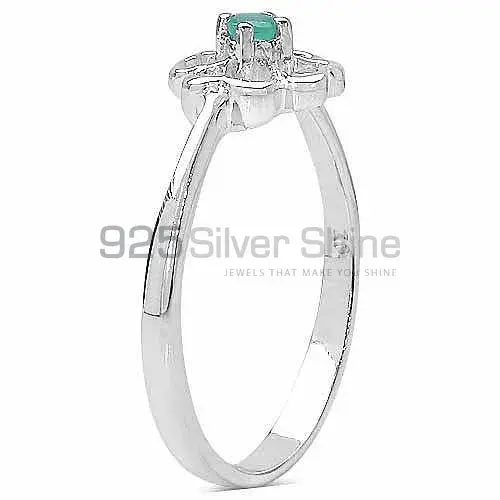 Genuine green Onyx Gemstone Rings Exporters In 925 Sterling Silver Jewelry 925SR3309_0