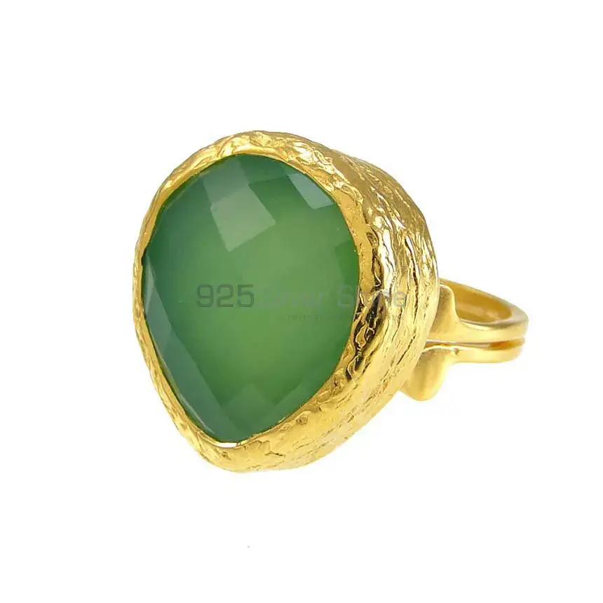 Genuine Green Onyx Gemstone Rings In Fine 925 Sterling Silver 925SR3837_1