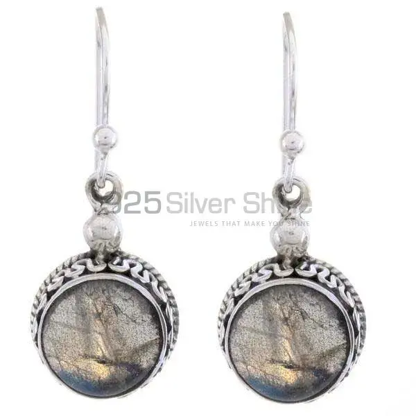 Genuine Labradorite Gemstone Earrings In 925 Sterling Silver Jewelry 925SE1203_0