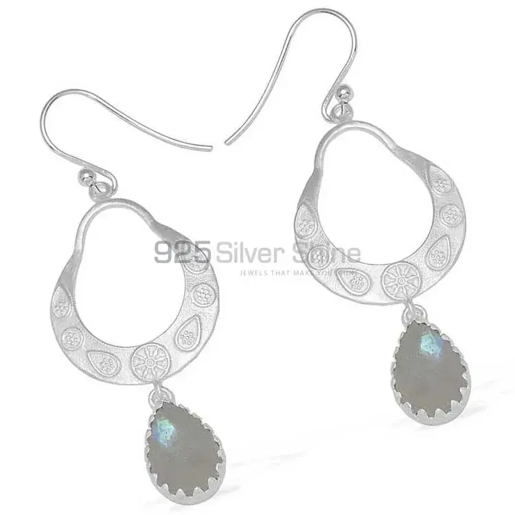 Genuine Rainbow Moonstone Earrings In 925 Sterling Silver Jewelry 925SE738_1