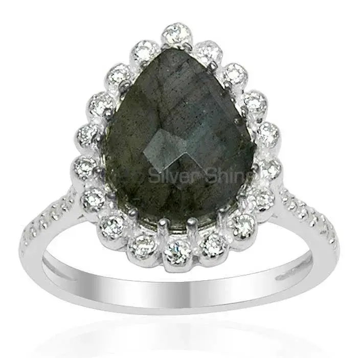 Genuine Labradorite Gemstone Rings In Solid 925 Silver 925SR1532_0
