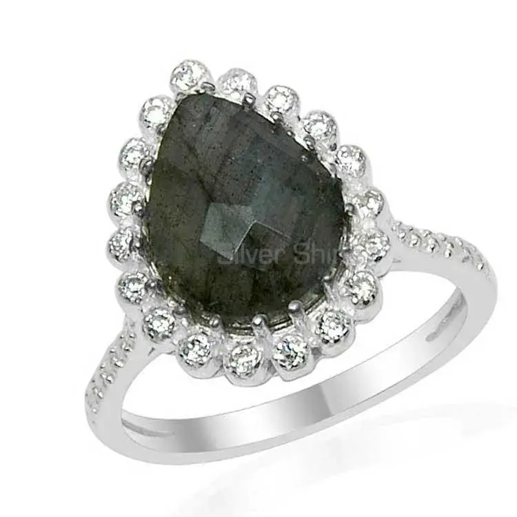 Genuine Labradorite Gemstone Rings In Solid 925 Silver 925SR1532_1