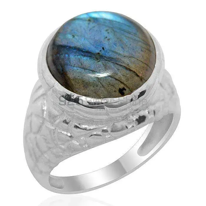 Genuine Labradorite Gemstone Rings Suppliers In 925 Sterling Silver Jewelry 925SR2176