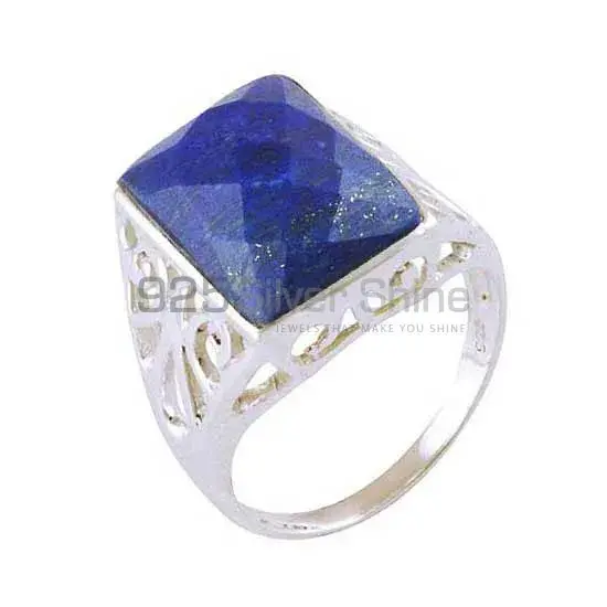 Genuine Lapis Lazuli Gemstone Rings In 925 Sterling Silver 925SR3595_0