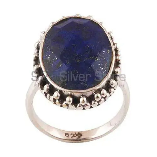 Genuine Lapis Lazuli Gemstone Rings In 925 Sterling Silver 925SR4025