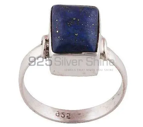 Genuine Lapis Lazuli Gemstone Rings Manufacturer In 925 Sterling Silver Jewelry 925SR2823