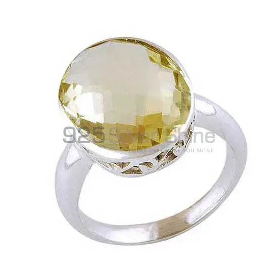 Genuine Lemon Topaz Gemstone Rings Exporters In 925 Sterling Silver Jewelry 925SR4055_0