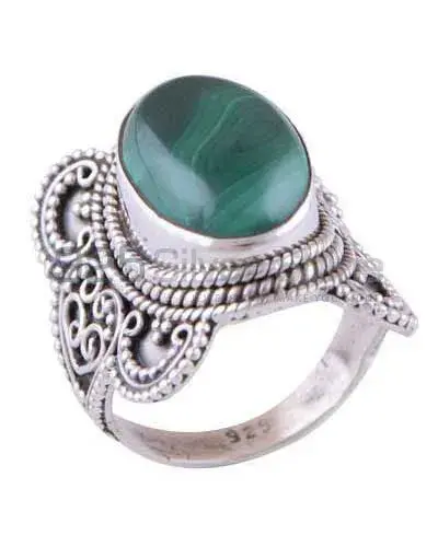 Genuine Malachite Gemstone Rings In 925 Sterling Silver 925SR3027