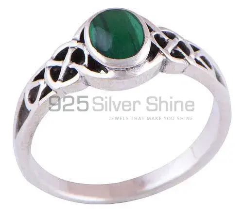 Genuine Malachite Gemstone Rings In 925 Sterling Silver Jewelry 925SR2896_0