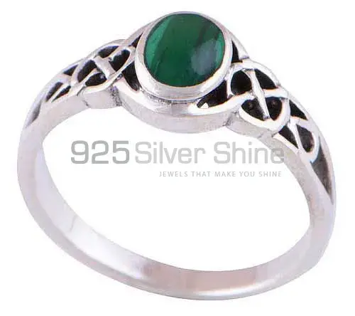 Genuine Malachite Gemstone Rings In 925 Sterling Silver Jewelry 925SR2896_1