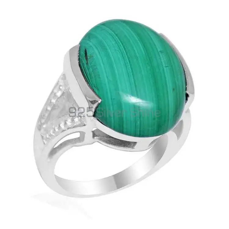 Genuine Malachite Gemstone Rings Wholesaler In 925 Sterling Silver Jewelry 925SR1857_0