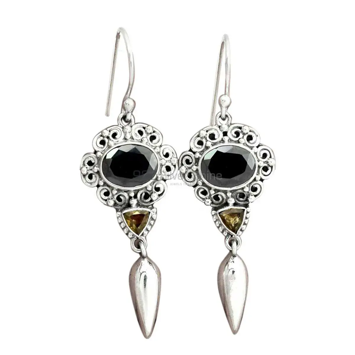 Genuine Multi Gemstone Earrings In 925 Sterling Silver Jewelry 925SE2450_0