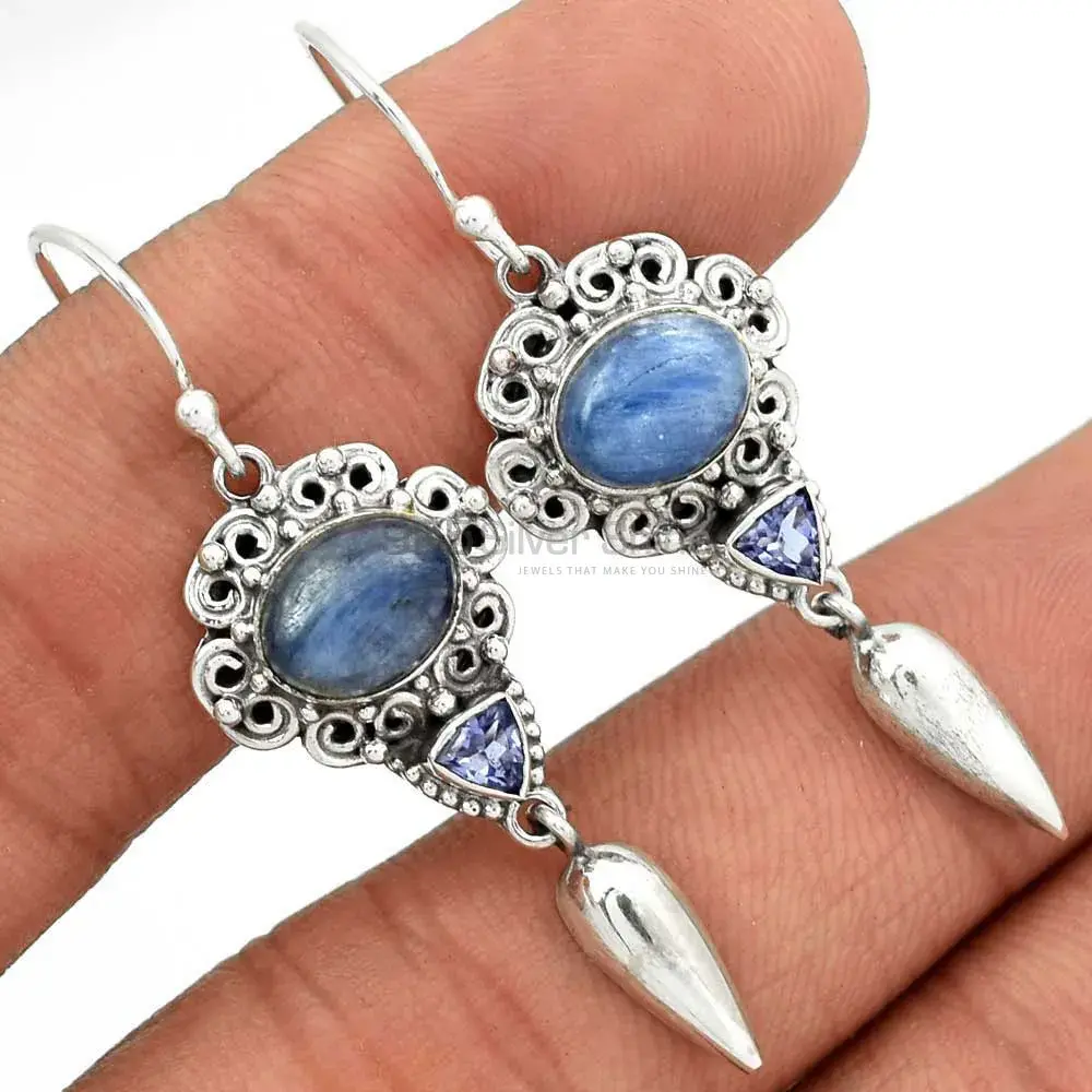 Genuine Multi Gemstone Earrings In Fine 925 Sterling Silver 925SE2426_1