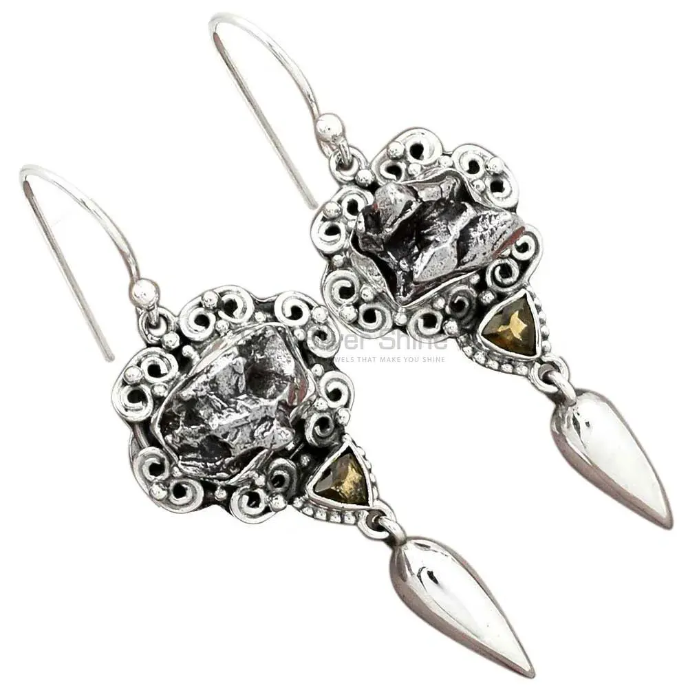 Genuine Multi Gemstone Earrings In 925 Sterling Silver Jewelry 925SE2453_2