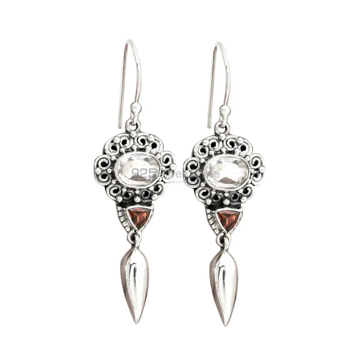Genuine Multi Gemstone Earrings Wholesaler In 925 Sterling Silver Jewelry 925SE2444