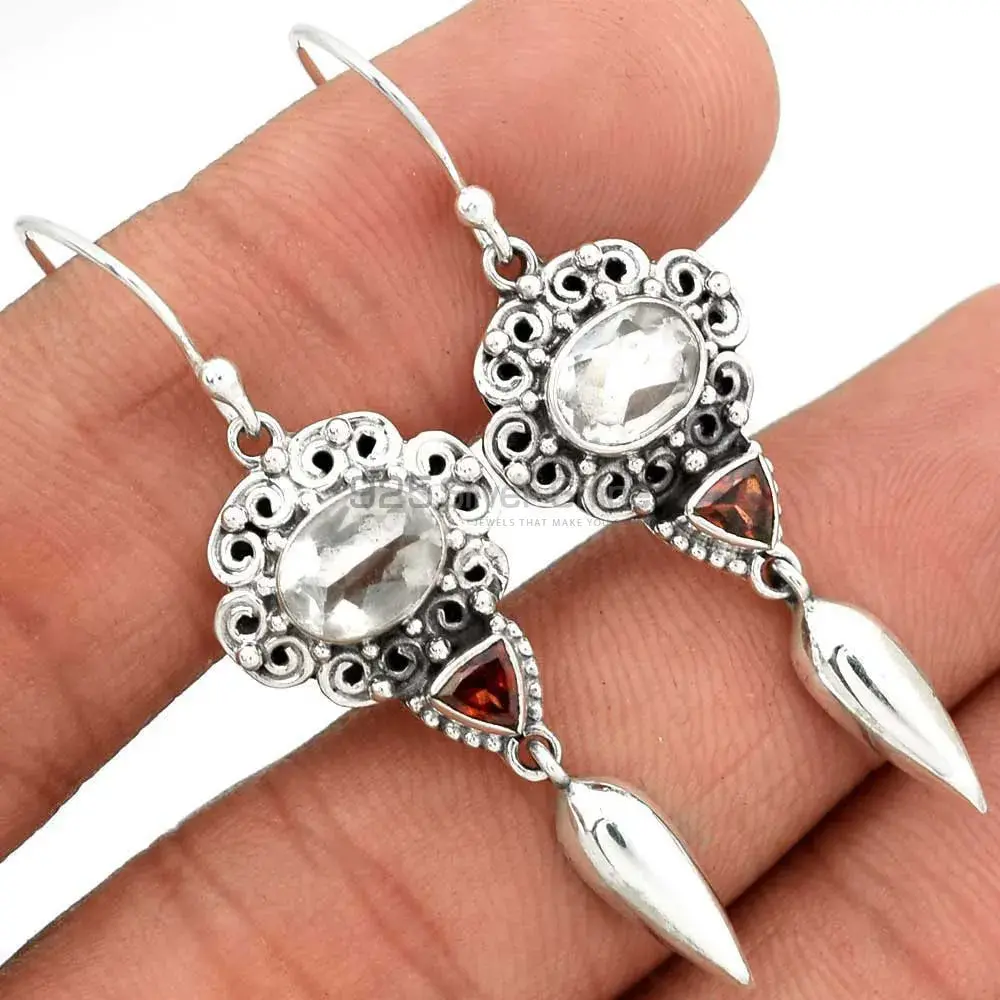 Genuine Multi Gemstone Earrings Wholesaler In 925 Sterling Silver Jewelry 925SE2444_0