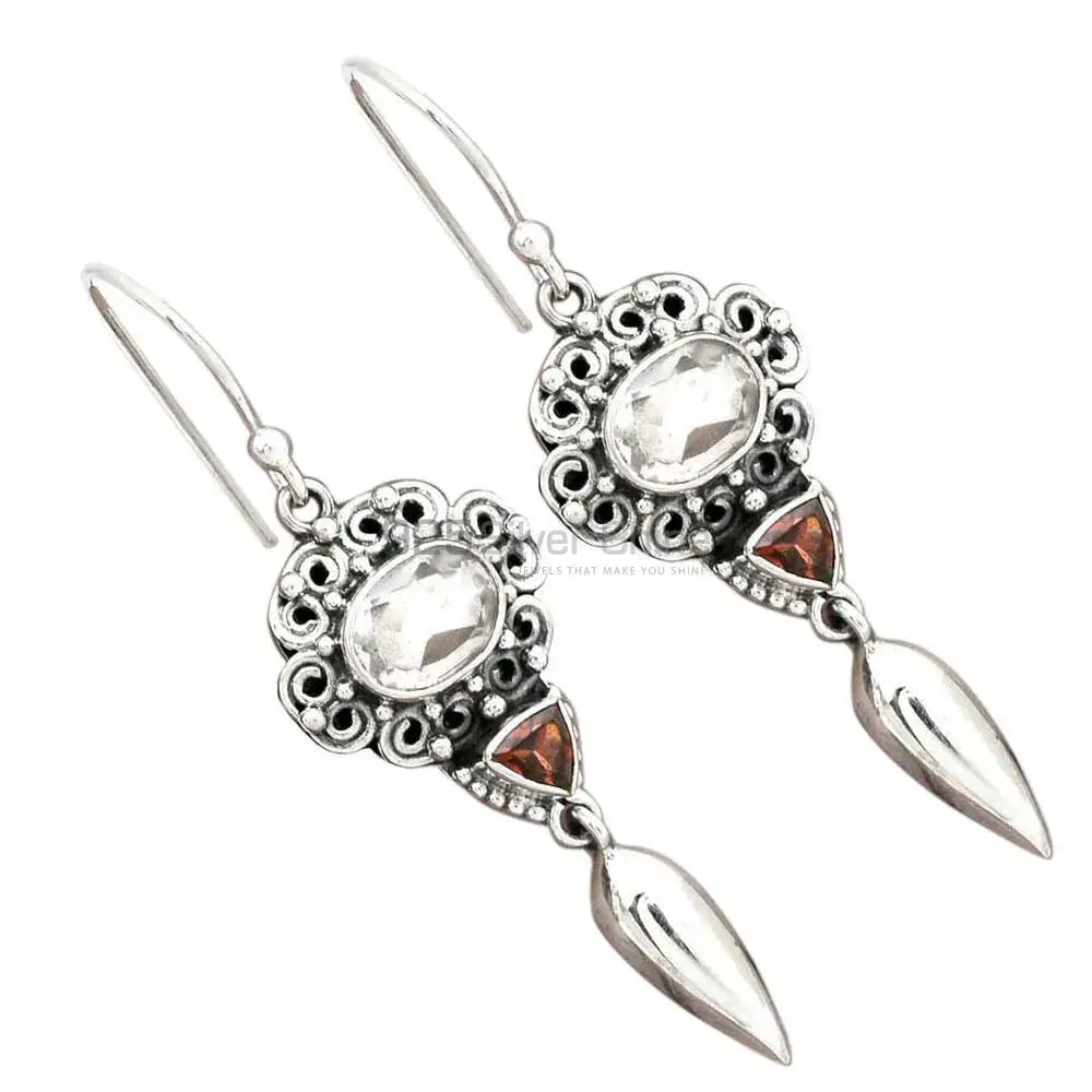 Genuine Multi Gemstone Earrings Wholesaler In 925 Sterling Silver Jewelry 925SE2444_1
