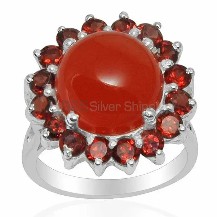 Genuine Multi Gemstone Rings Manufacturer In 925 Sterling Silver Jewelry 925SR1483