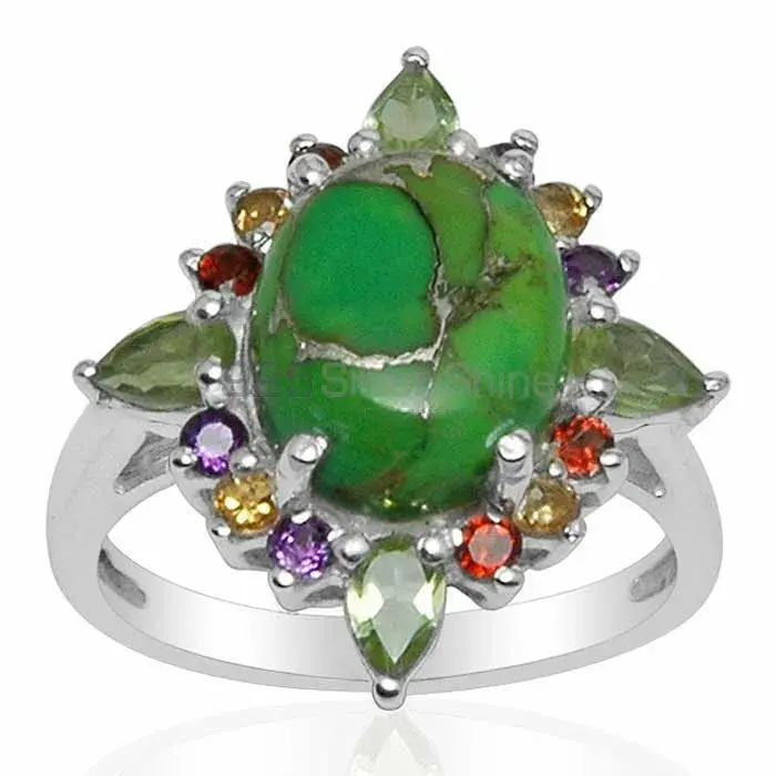 Genuine Multi Gemstone Rings Suppliers In 925 Sterling Silver Jewelry 925SR1477