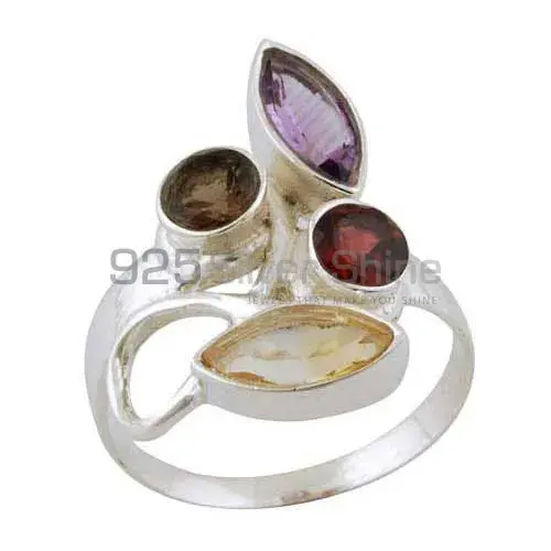 Genuine Multi Gemstone Rings Suppliers In 925 Sterling Silver Jewelry 925SR3385