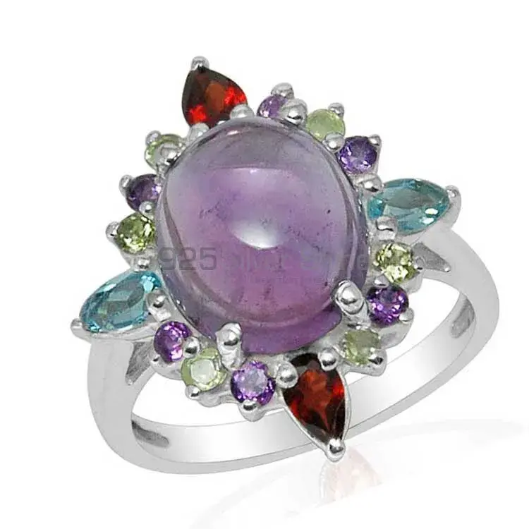 Genuine Multi Gemstone Rings Wholesaler In 925 Sterling Silver Jewelry 925SR1474_0