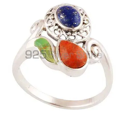 Genuine Multi Gemstone Rings Wholesaler In 925 Sterling Silver Jewelry 925SR2893_0