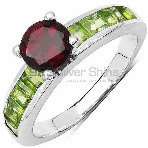 Genuine Multi Gemstone Rings Wholesaler In 925 Sterling Silver Jewelry 925SR3130