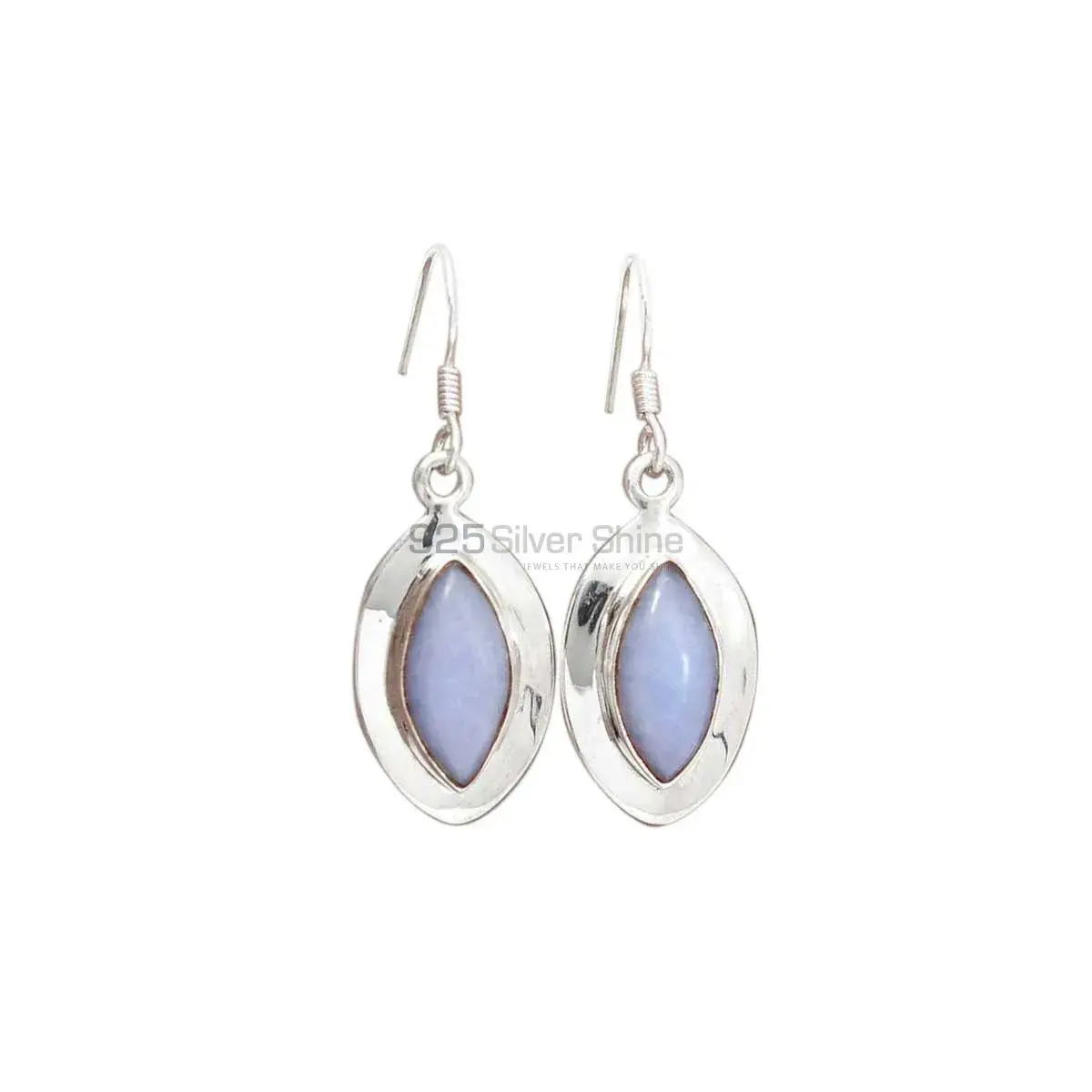 Genuine Opal Gemstone Earrings Manufacturer In 925 Sterling Silver Jewelry 925SE2684
