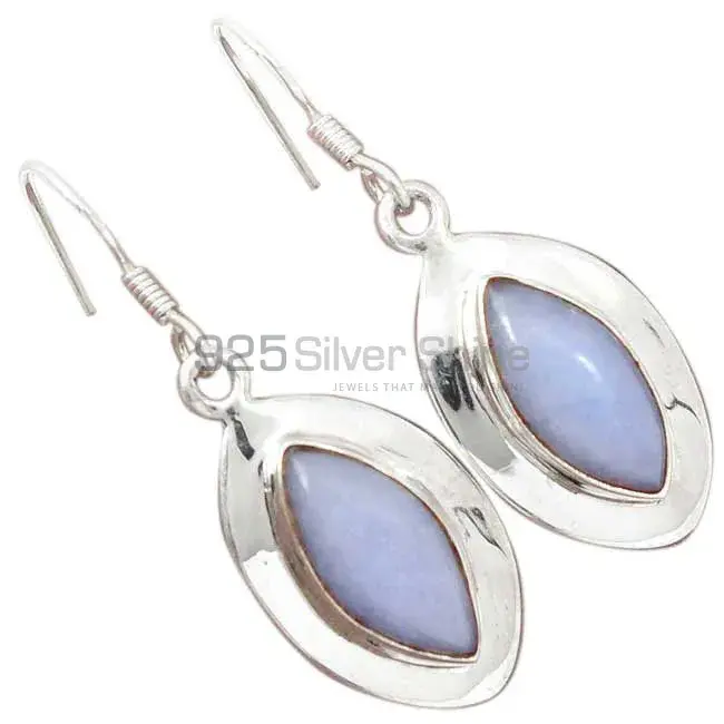 Genuine Opal Gemstone Earrings Manufacturer In 925 Sterling Silver Jewelry 925SE2684_0