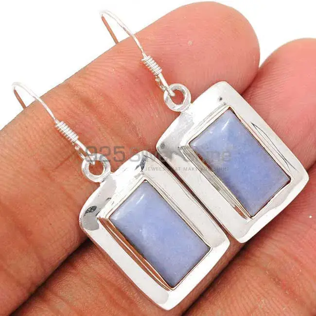 Genuine Opal Gemstone Earrings Manufacturer In 925 Sterling Silver Jewelry 925SE2684_2