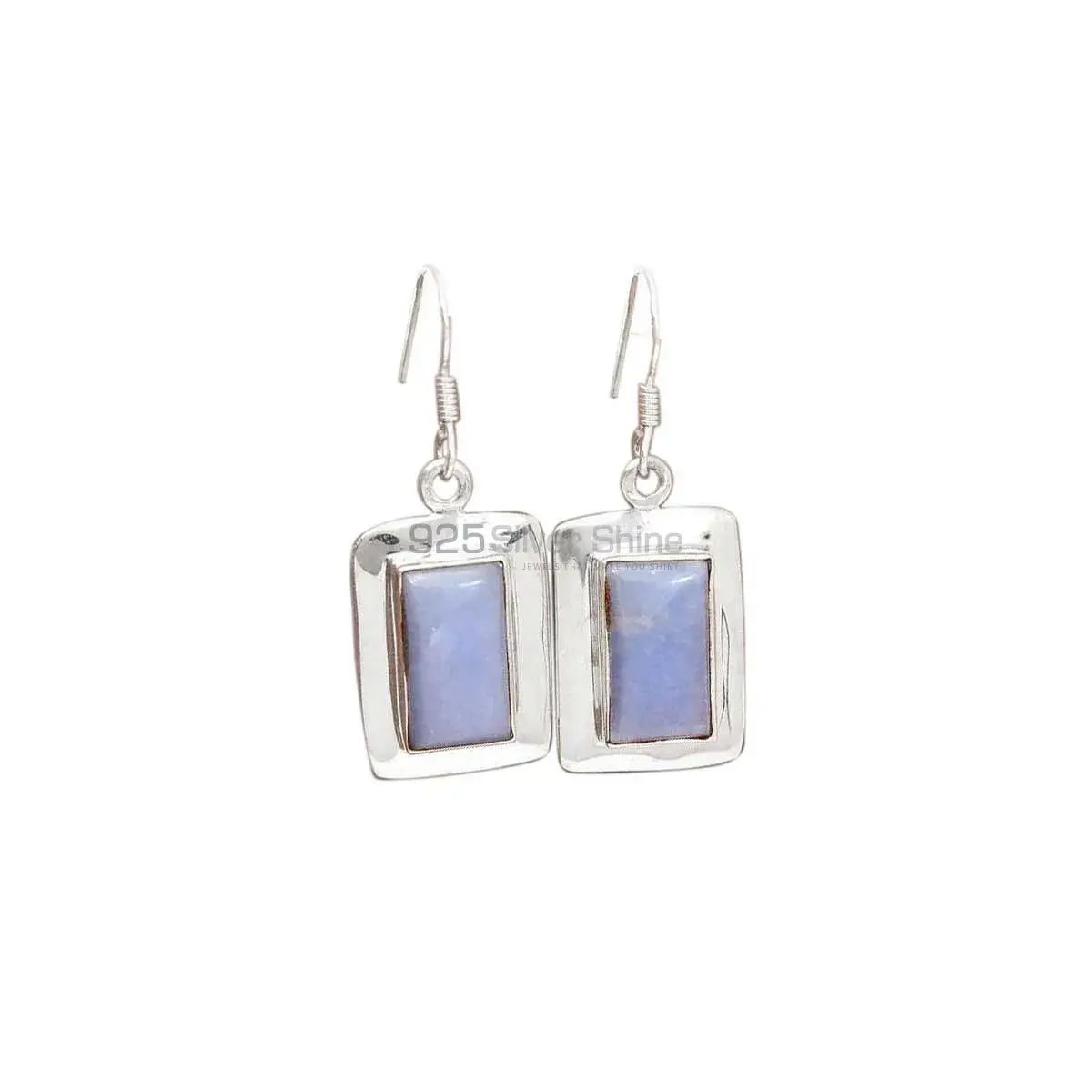 Genuine Opal Gemstone Earrings Manufacturer In 925 Sterling Silver Jewelry 925SE2684_3