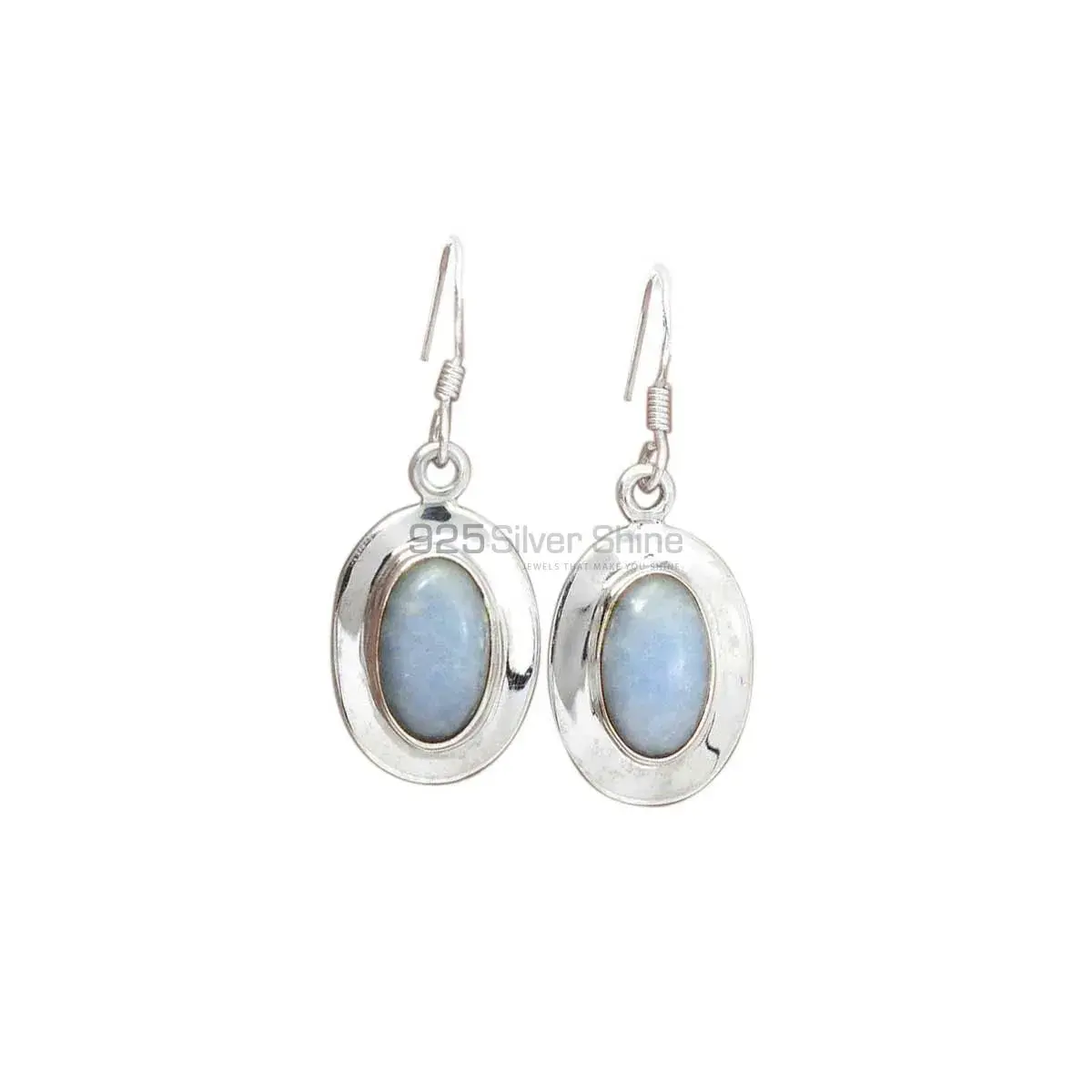 Genuine Opal Gemstone Earrings Manufacturer In 925 Sterling Silver Jewelry 925SE2684_5
