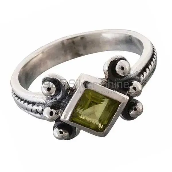 Sterling Silver Peridot Boho Design Rings 925SR3673