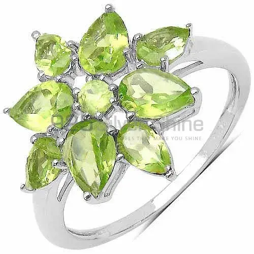 Genuine Peridot Gemstone Rings In Fine 925 Sterling Silver 925SR3364