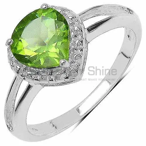 Sterling Silver Peridot August Birthstone Rings 925SR3282