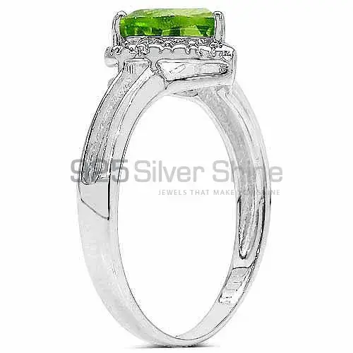 Sterling Silver Peridot August Birthstone Rings 925SR3282_0