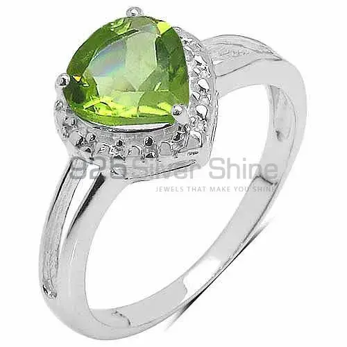 Sterling Silver Peridot August Birthstone Rings 925SR3282_1