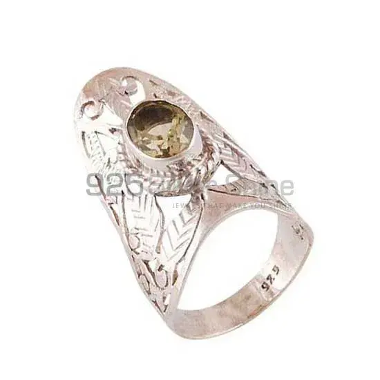 Peridot Cut Stone Sterling Silver Wedding Rings 925SR3979_0