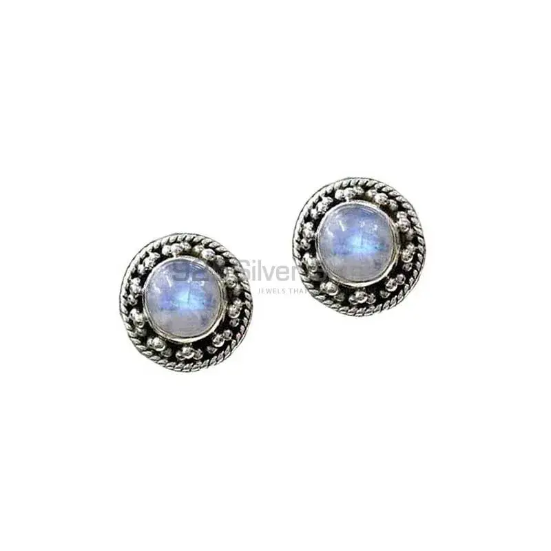 Genuine Rainbow Moonstone Earrings Manufacturer In 925 Sterling Silver Jewelry 925SE1282_0
