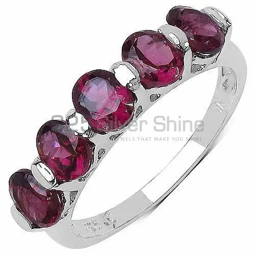 Genuine Rhodonite Gemstone Rings Manufacturer In 925 Sterling Silver Jewelry 925SR3233