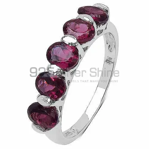 Genuine Rhodonite Gemstone Rings In 925 Sterling Silver Jewelry 925SR3233_1