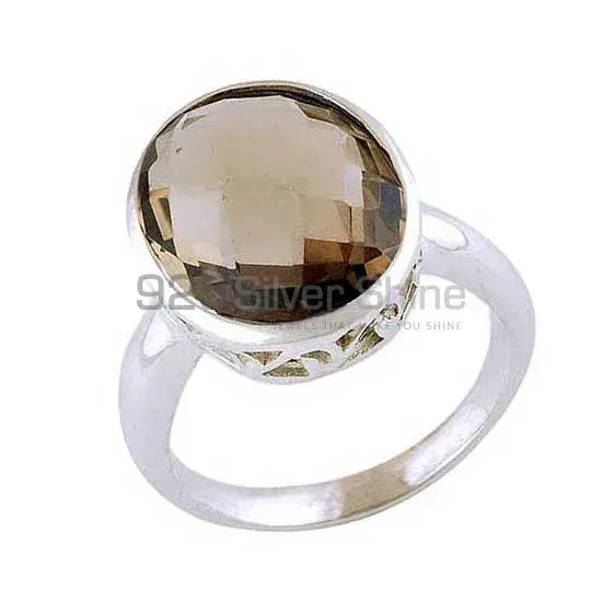 Genuine Smoky Quartz Gemstone Rings Manufacturer In 925 Sterling Silver Jewelry 925SR4058_0