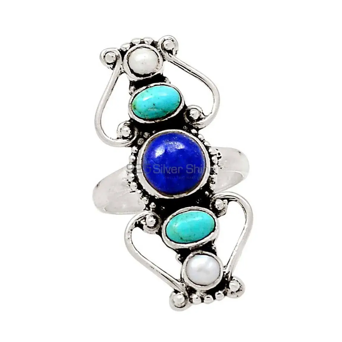 Genuine Stone Jewelry In Sterling Silver Rings 925SR2231