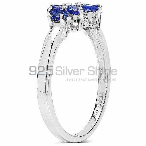 Genuine Tanzanite Gemstone Rings Exporters In 925 Sterling Silver Jewelry 925SR3136_0