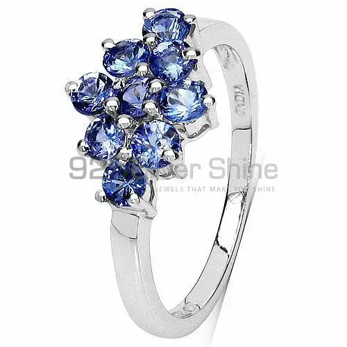 Genuine Tanzanite Gemstone Rings Exporters In 925 Sterling Silver Jewelry 925SR3136_1